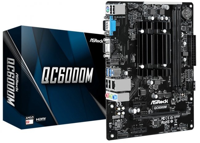 Привет из прошлого: плата ASRock QC6000M оснащена процессором 2014 года AMD E2-6110 - «Новости сети»