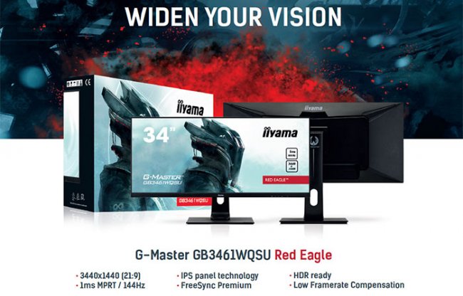 IIYAMA выпустила игровой 34-дюймовый IPS-монитор G-Master GB3461WQSU Red Eagle - «Новости сети»