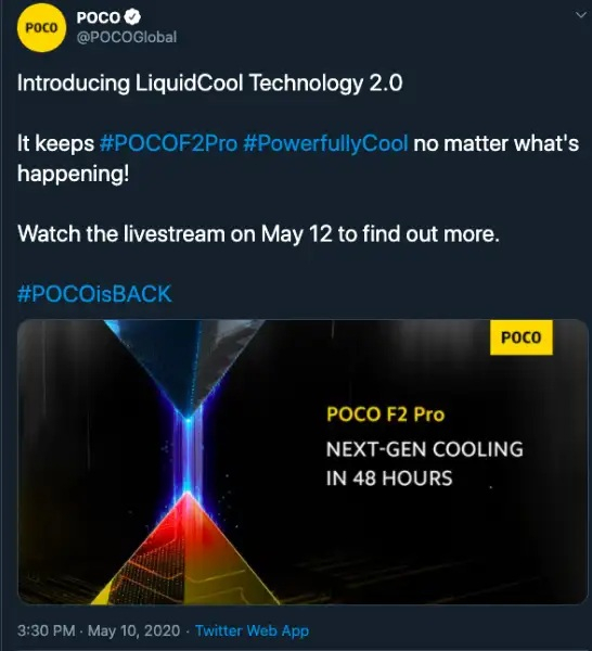 Xiaomi подтвердила применение системы жидкостного охлаждения в грядущем Poco F2 Pro - «Новости сети»