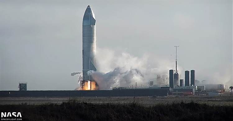 Огневые испытания Starship SN10 выявили проблему с одним из двигателей — SpaceX его заменит - «Новости сети»
