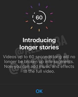 Instagram начал тестировать видео до 60 секунд в историях - «Новости»