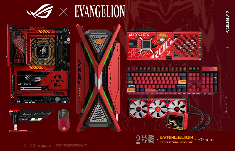 ASUS представила комплектующие серии ROG Strix EVA-02 Edition по мотивам аниме «Евангелион» - «Новости сети»