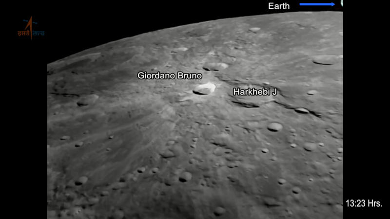 Индийский посадочный модуль «Викрам» прислал фото Луны — на день позже «Луны-25» - «Новости сети»