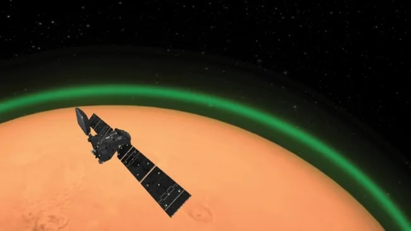 В атмосфере Марса зафиксировали загадочное зелёное свечение — там, вероятно, образуются молекулы кислорода - «Новости сети»