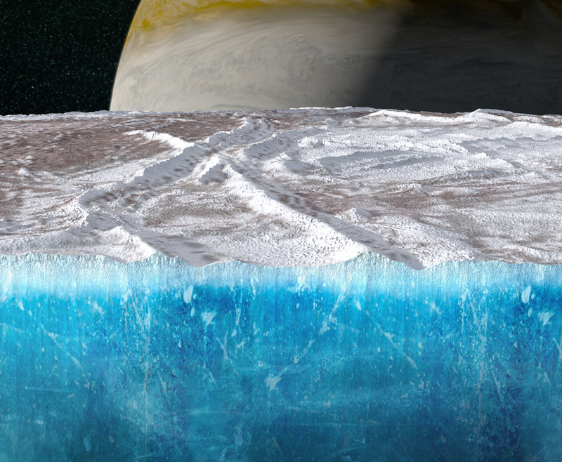 Зонд «Юнона» измерил толщину ледяного панциря спутника Юпитера Европы — в будущем там поищут жизнь - «Новости сети»