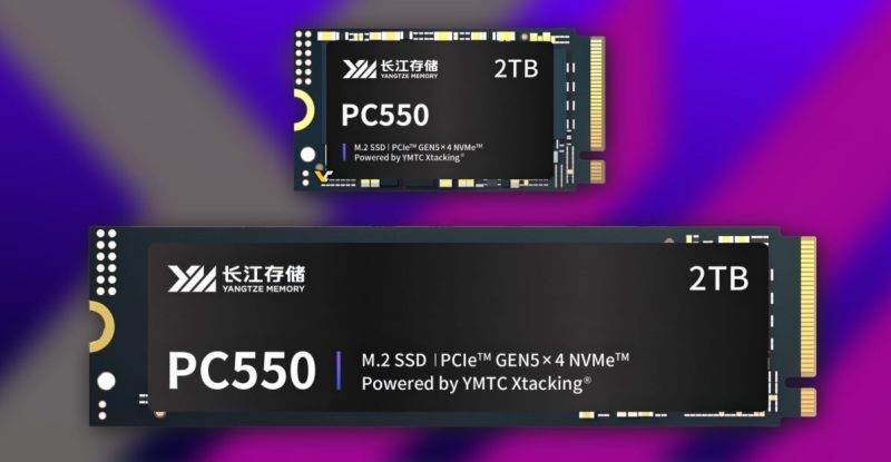 Представлены первые полностью китайские потребительские SSD с PCIe 5.0 — YMTC PC550 со скоростью до 10,5 Гбайт/с - «Новости сети»