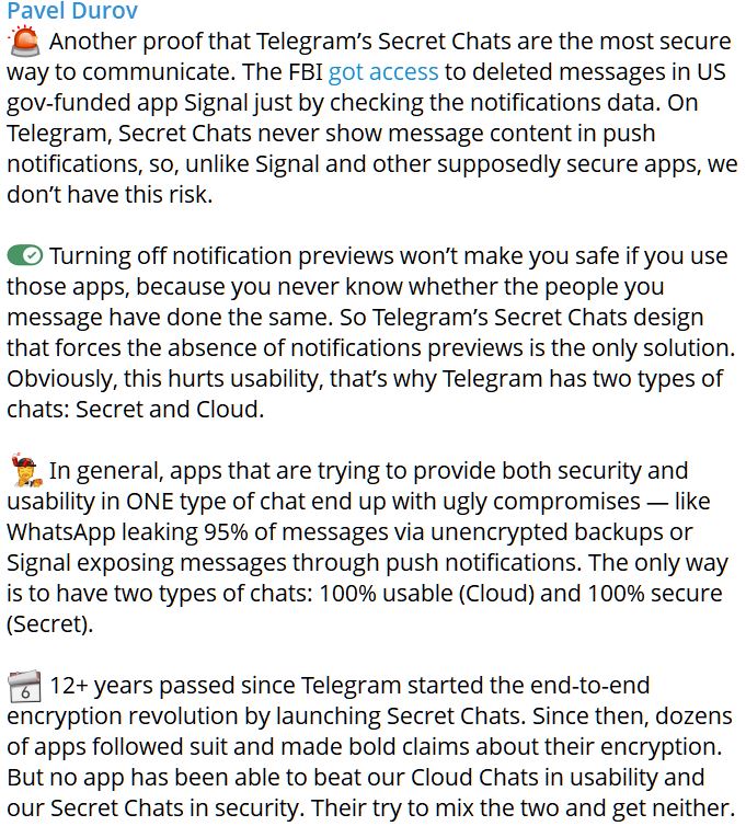 ФБР извлекло удаленные сообщения Signal из БД push-уведомлений iPhone - «Новости»