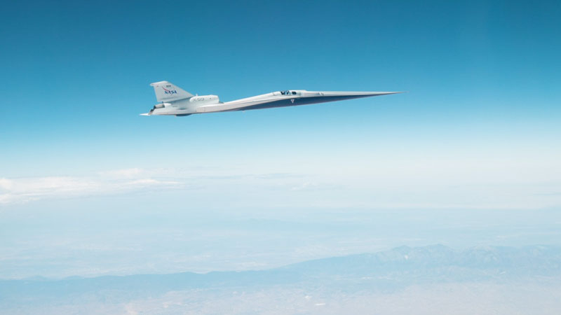 Прототип тихого сверхзвукового лайнера NASA X-59 впервые достиг отметки 1,4 скорости Маха - «Новости сети»